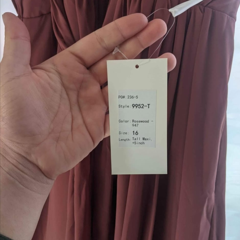 Elegant Pink Halter Maxi Dress - Picture 4 of 6